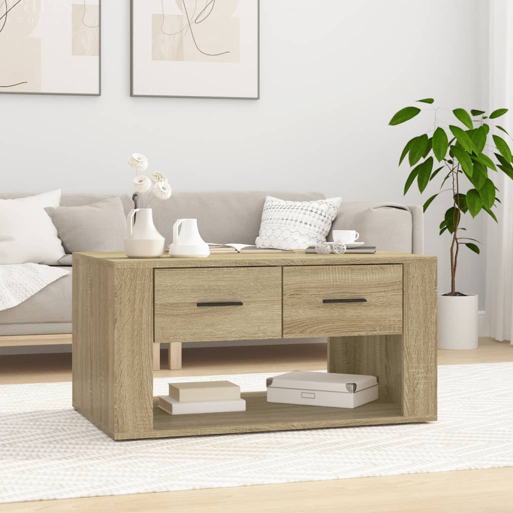 Tavolino da Salotto Rovere Sonoma 80x50x40 cm Legno Multistrato