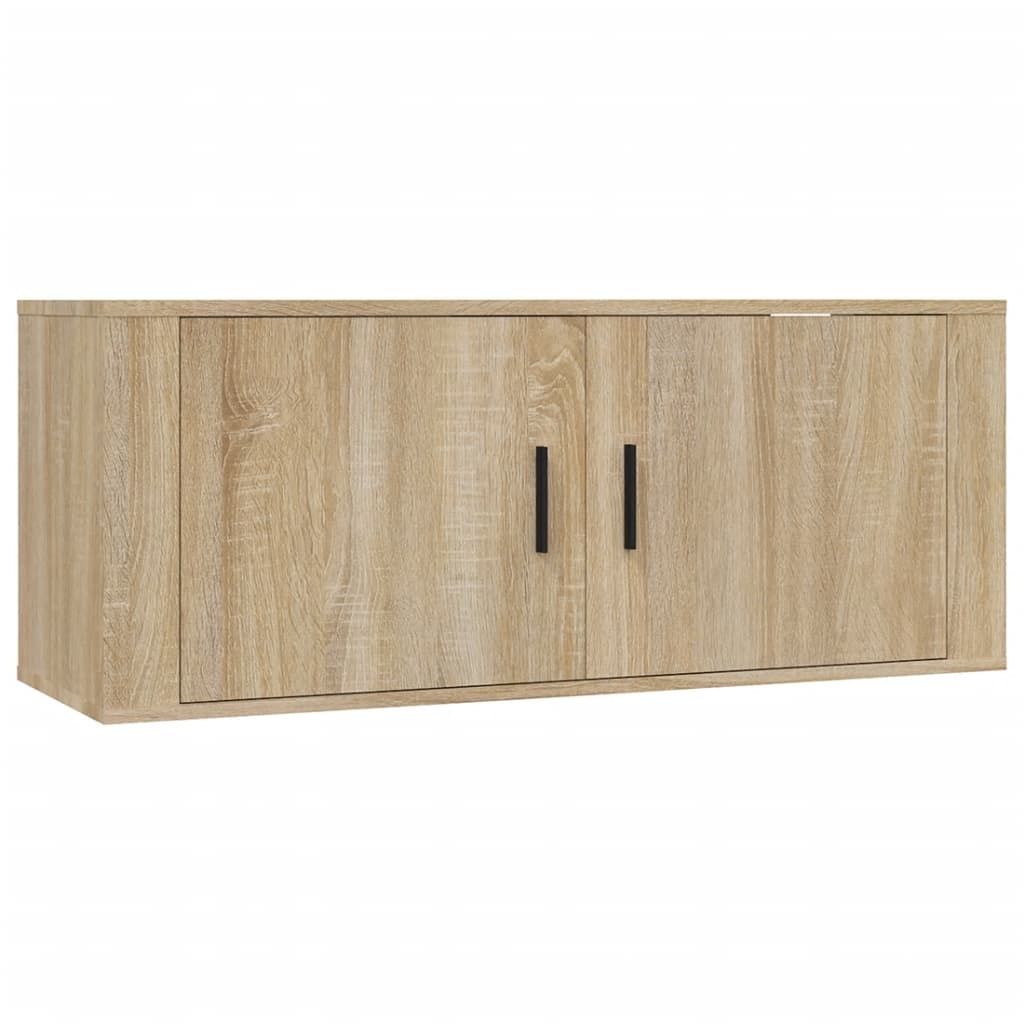 Mobile Porta TV a Parete rovere sonoma 100x34,5x40 cm