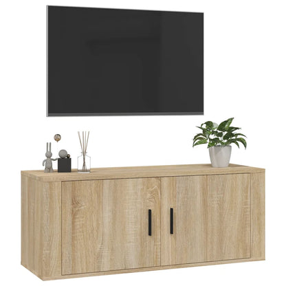 Mobile Porta TV a Parete rovere sonoma 100x34,5x40 cm