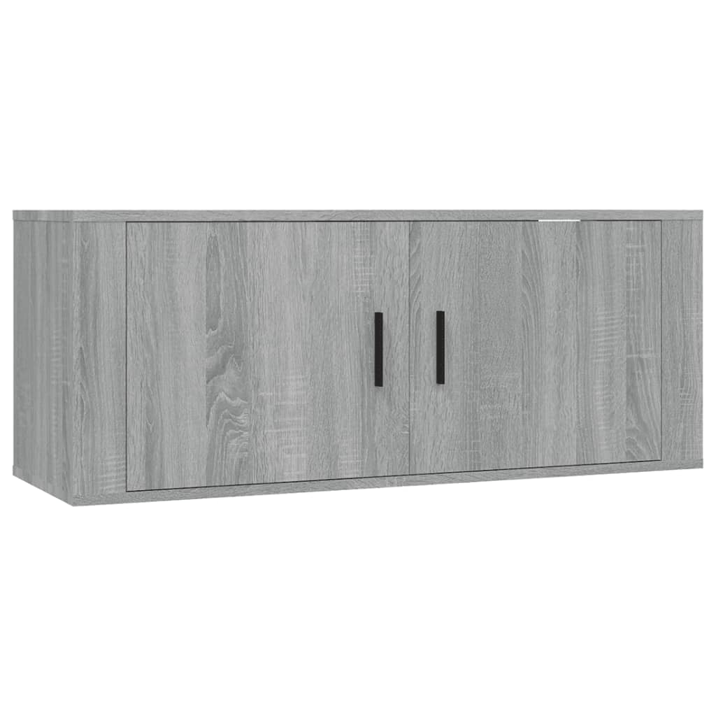 Mobile Porta TV a Parete grigio sonoma 100x34,5x40 cm