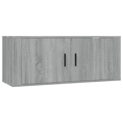 Mobile Porta TV a Parete grigio sonoma 100x34,5x40 cm