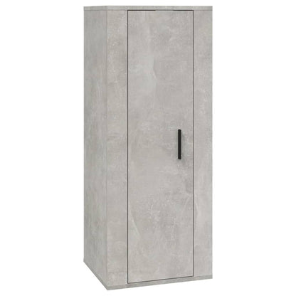 Mobile Porta TV a Parete Grigio Cemento 40x34,5x100 cm