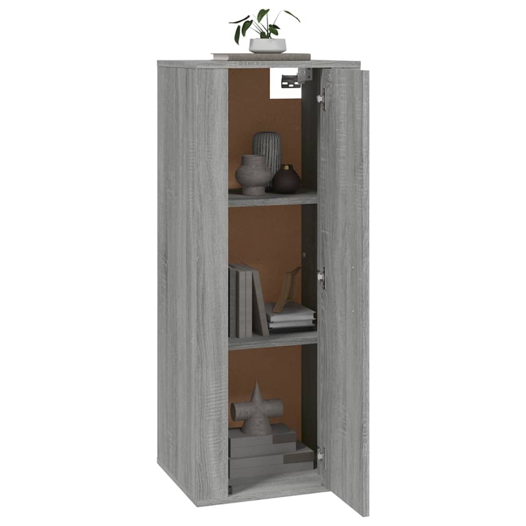 Mobile Porta TV a Parete Grigio Sonoma 40x34,5x100 cm