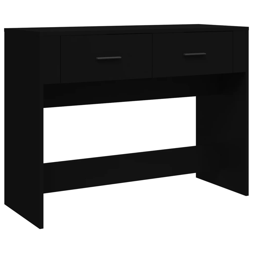 Tavolino Consolle Nero 100x39x75 cm in Legno Multistrato