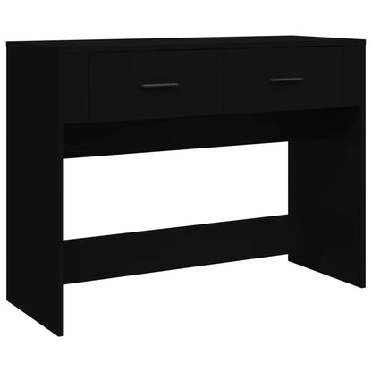 Tavolino Consolle Nero 100x39x75 cm in Legno Multistrato