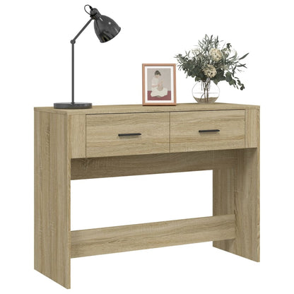 Tavolo Consolle Rovere Sonoma 100x39x75 cm in Legno Multistrato
