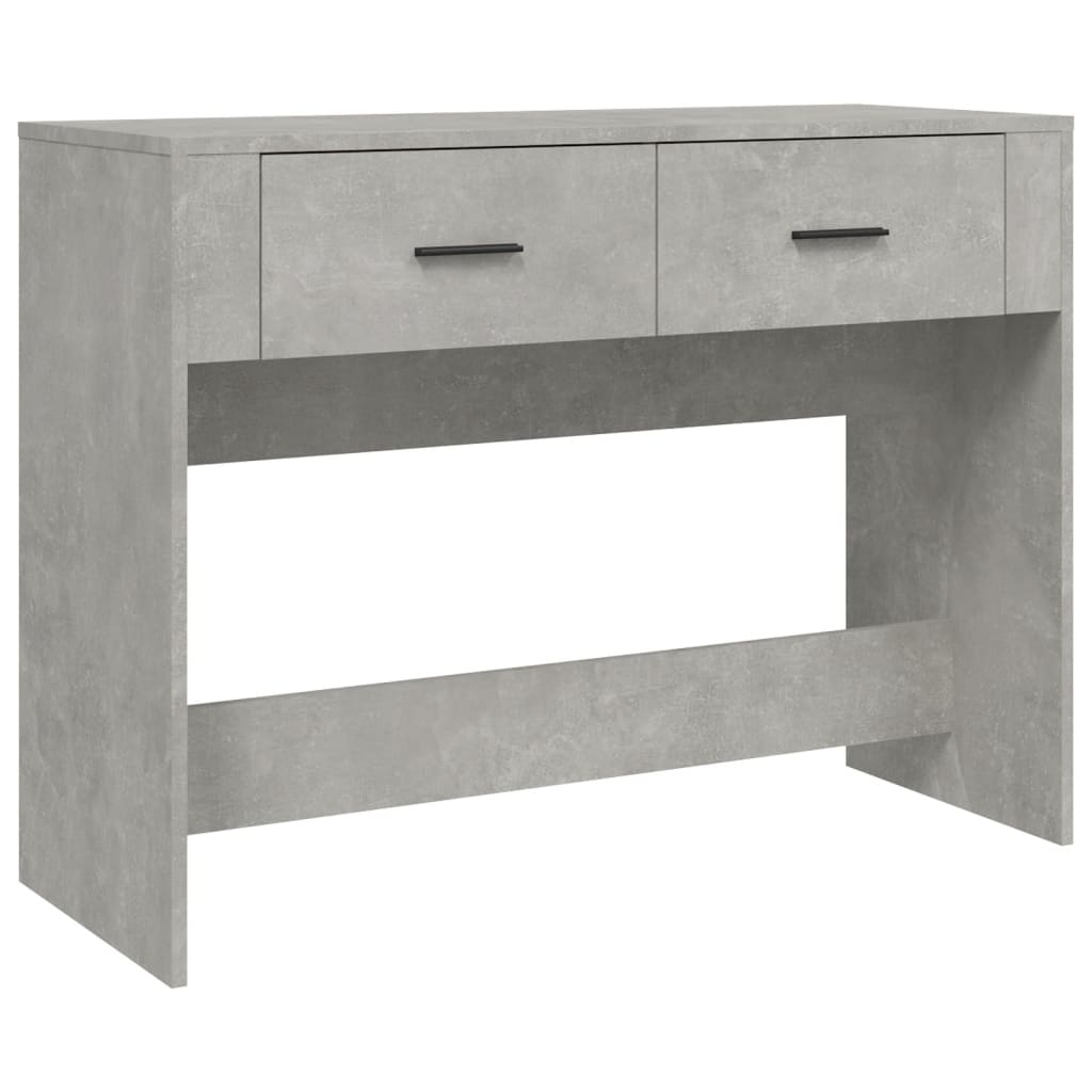 Tavolino Consolle Grigio Cemento 100x39x75 cm Legno Multistrato