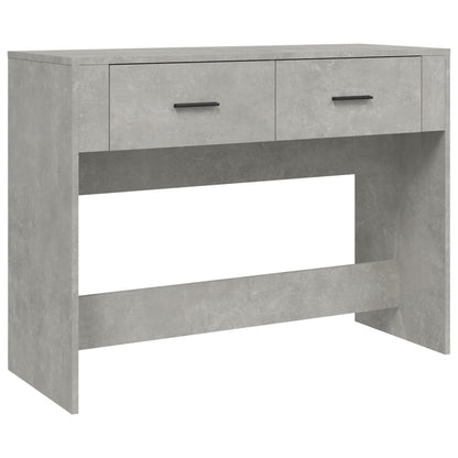 Tavolino Consolle Grigio Cemento 100x39x75 cm Legno Multistrato