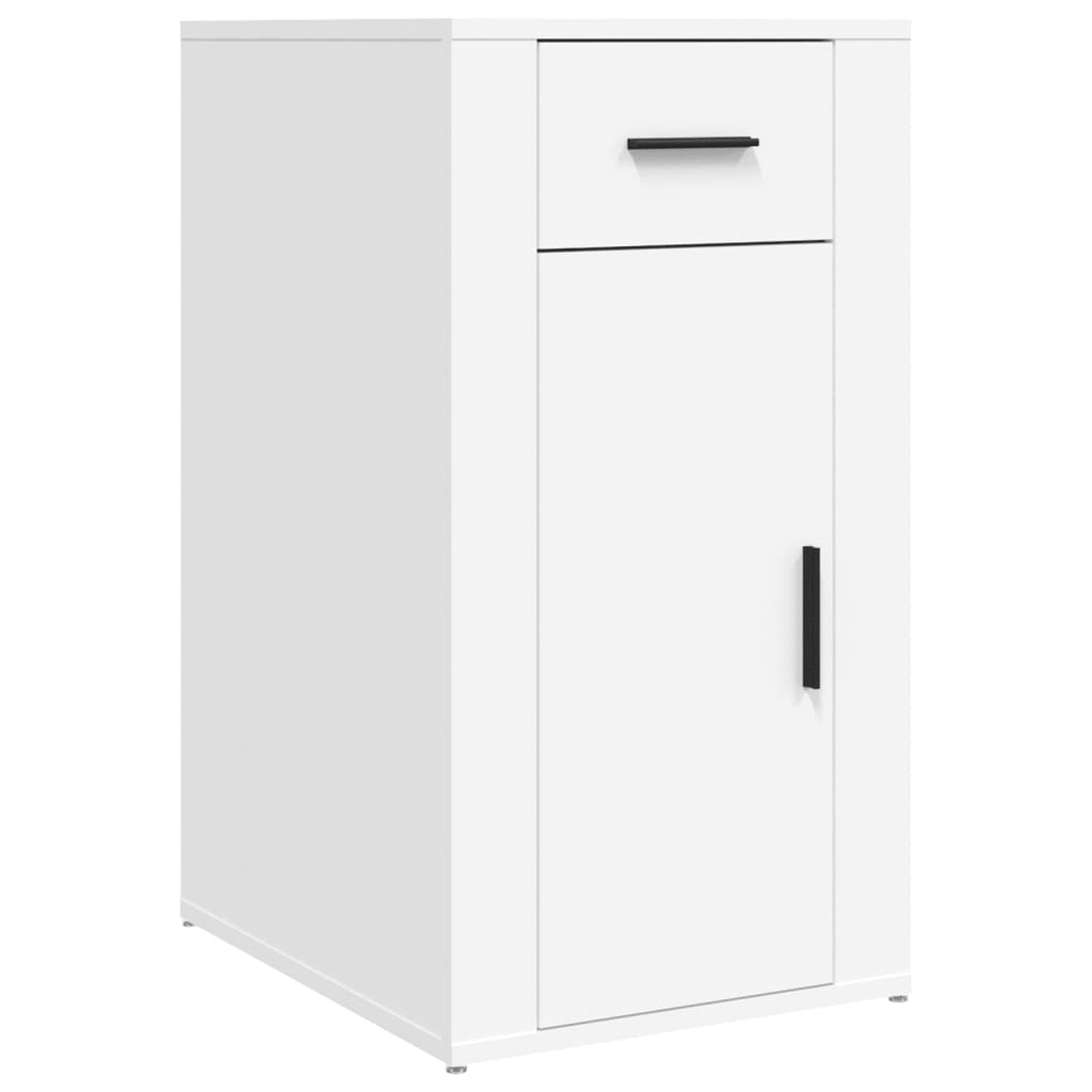 Armadietto da Scrivania Bianco 40x49x75 cm in Legno Multistrato