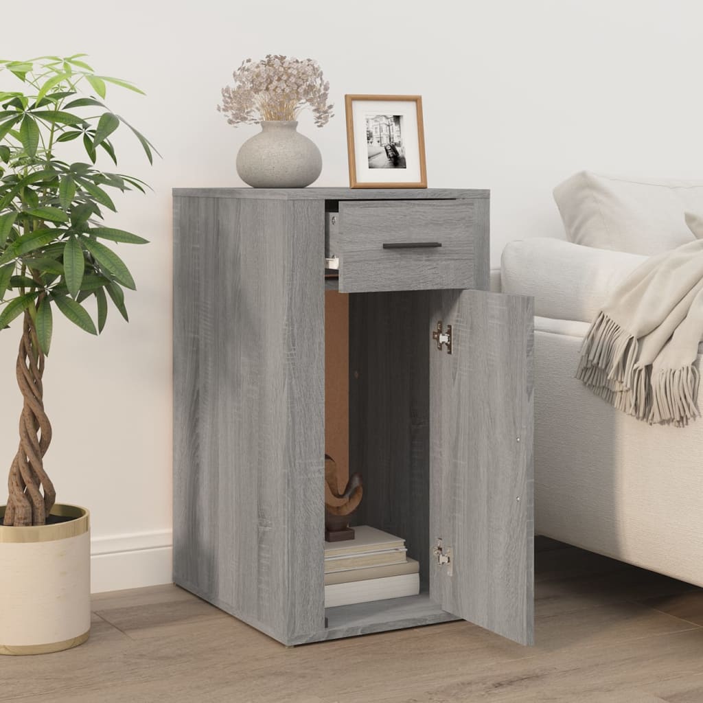Mobile Scrivania grigio sonoma 40x49x75 cm Legno Multistrato