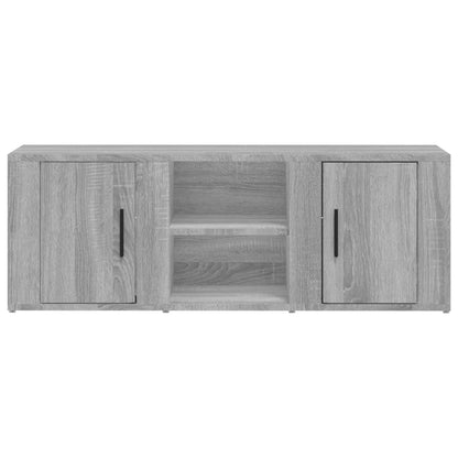 Mobile TV Grigio Sonoma 100x31,5x35 cm in Legno Multistrato