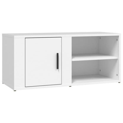 Mobile Porta TV Bianco 80x31,5x36 cm in Legno Multistrato