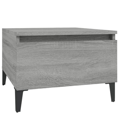 Tavolino Grigio Sonoma 50x46x35 cm in Legno Multistrato