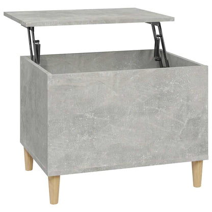 Tavolino Salotto Grigio Cemento 60x44,5x45 cm Legno Multistrato