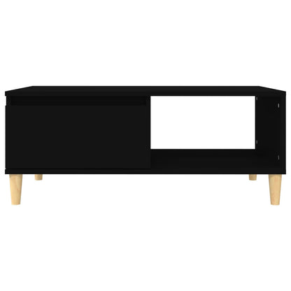 Tavolino da Salotto Nero 90x50x36,5 cm in Legno Multistrato
