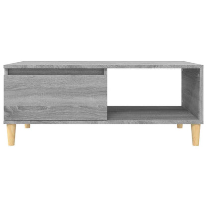 Tavolino Salotto Grigio Sonoma 90x50x36,5 cm Legno Multistrato