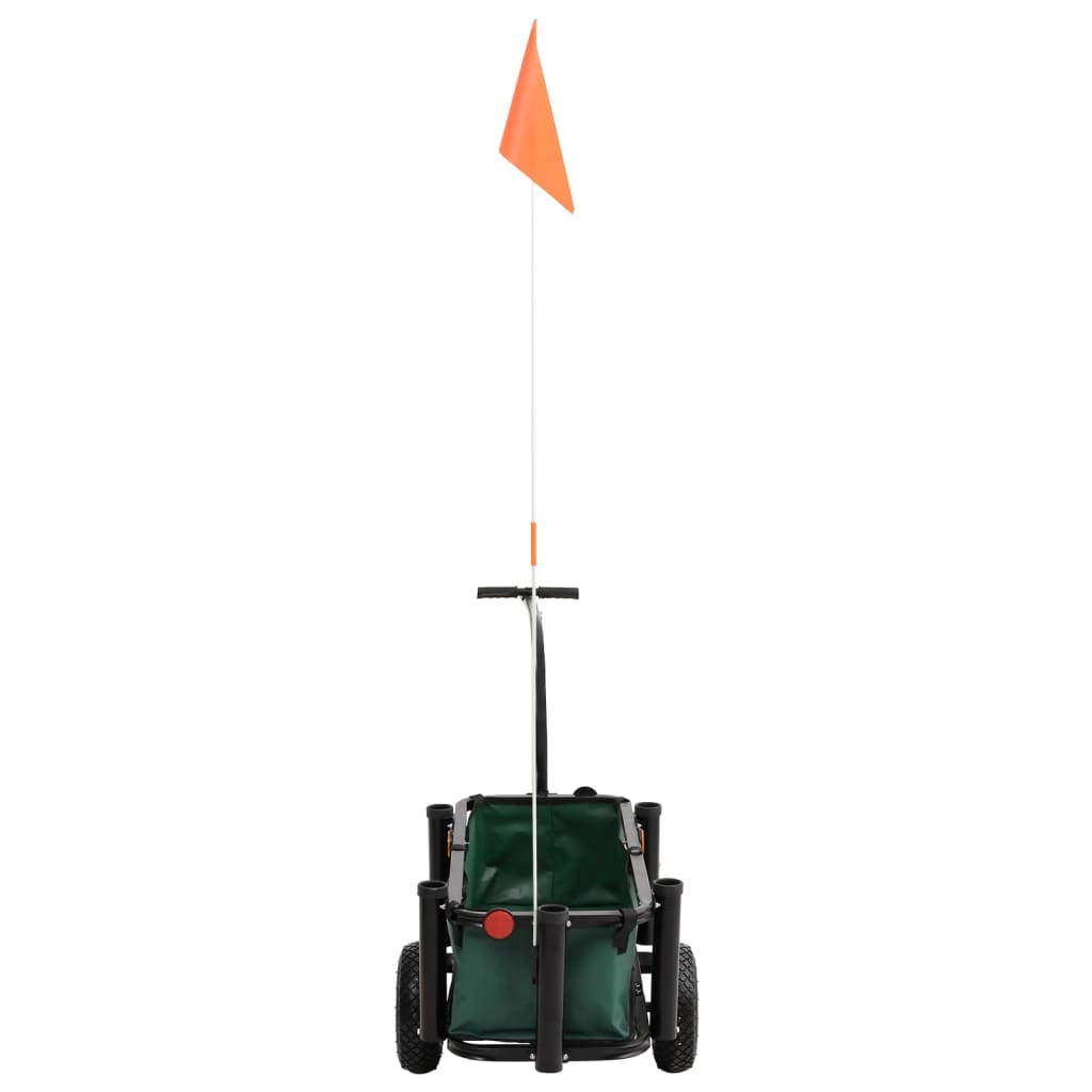 Carrello da Pesca con Borsa Acciaio Nero