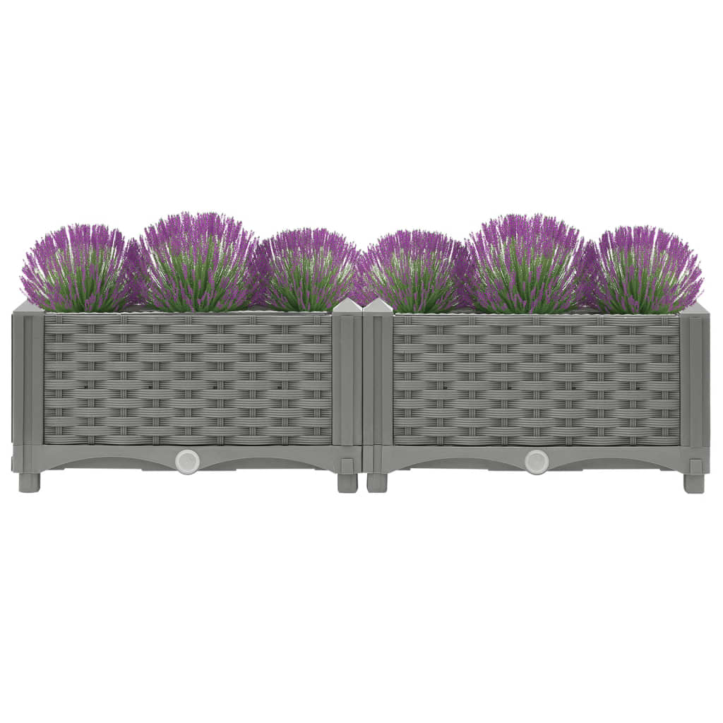 Fioriera Rialzata 80x40x23 cm in Polipropilene