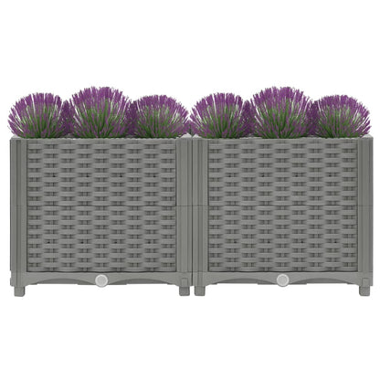 Fioriera Rialzata 80x40x38 cm in Polipropilene