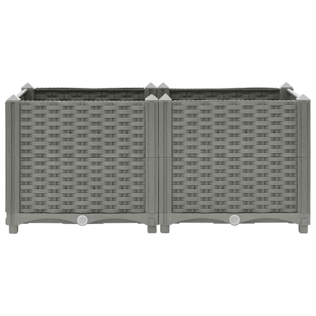 Fioriera Rialzata 80x40x38 cm in Polipropilene
