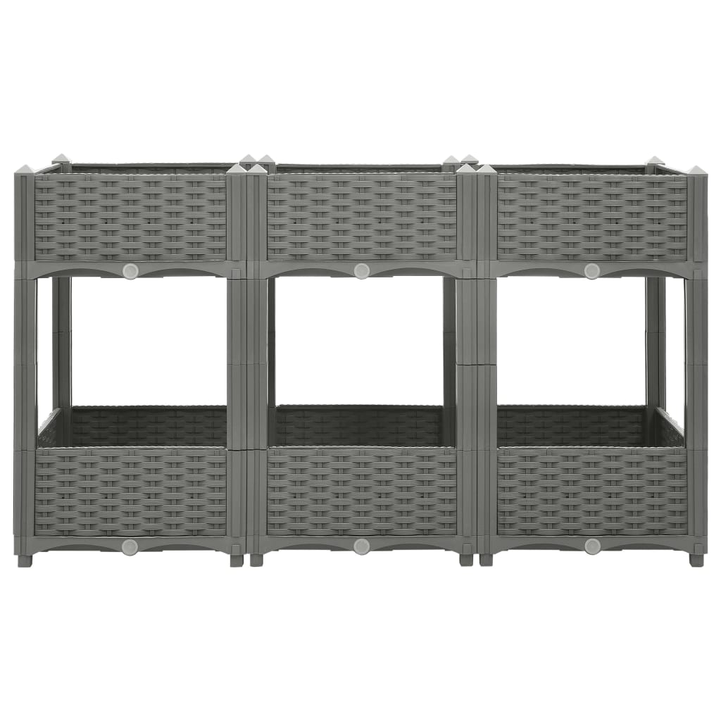 Fioriera Rialzata 120x40x71 cm in Polipropilene