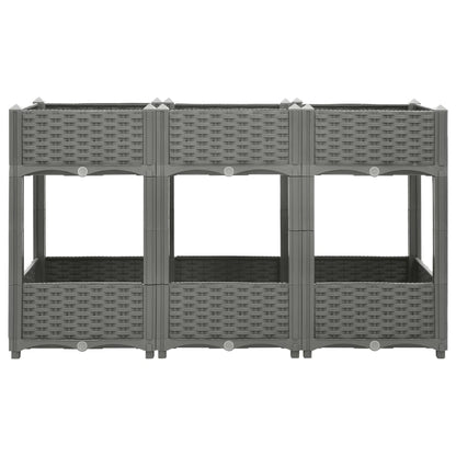 Fioriera Rialzata 120x40x71 cm in Polipropilene