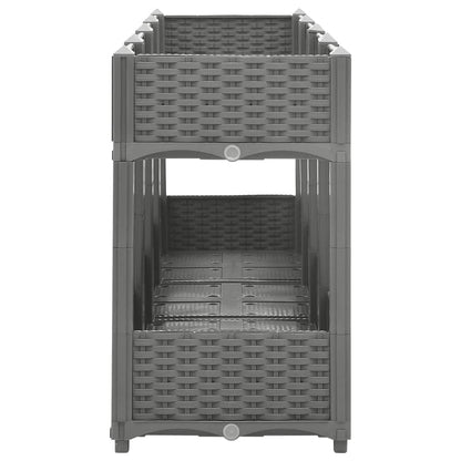 Fioriera Rialzata 160x40x71 cm in Polipropilene