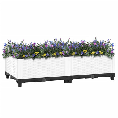 Fioriera Rialzata 80x40x23 cm in Polipropilene