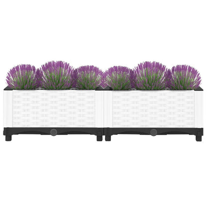 Fioriera Rialzata 80x40x23 cm in Polipropilene