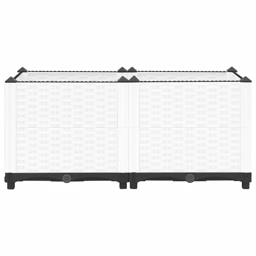 Fioriera Rialzata 80x40x38 cm in Polipropilene