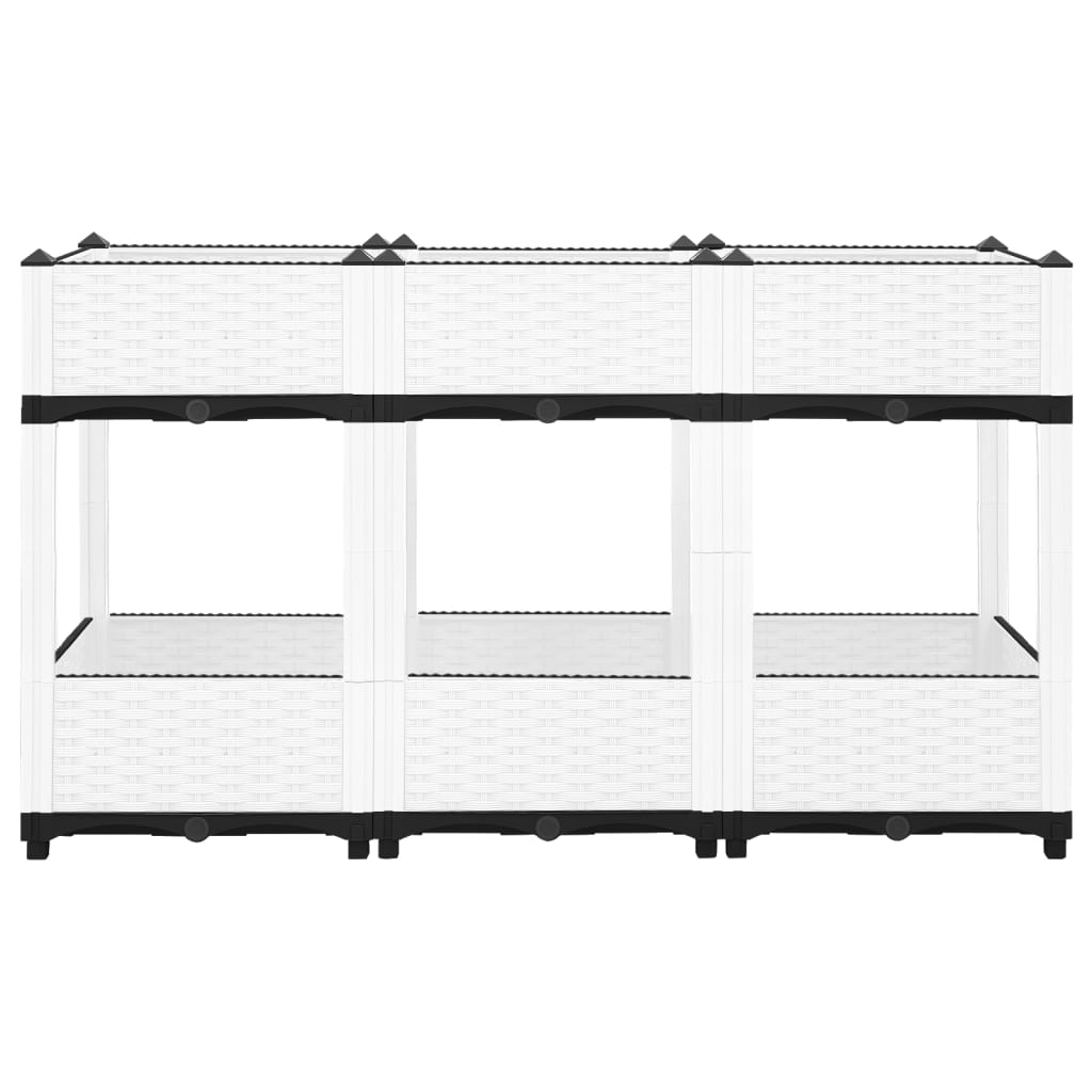 Fioriera Rialzata 120x40x71 cm in Polipropilene