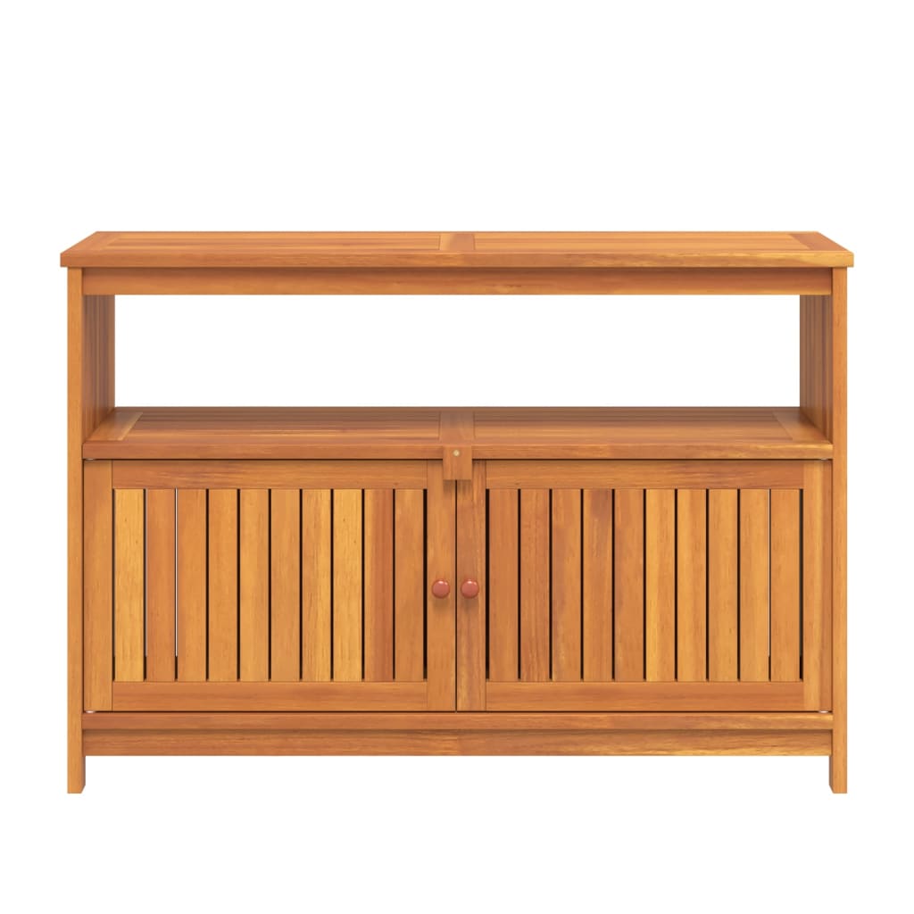 Tavolo Consolle da Giardino 110x35x75 cm Legno Massello Acacia