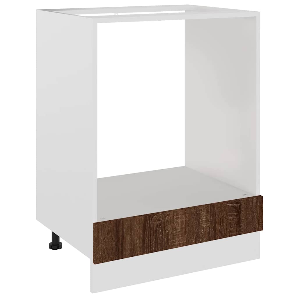Mobile da Forno â€œRigaâ€ Rovere Marrone 60x46x81,5 cm
