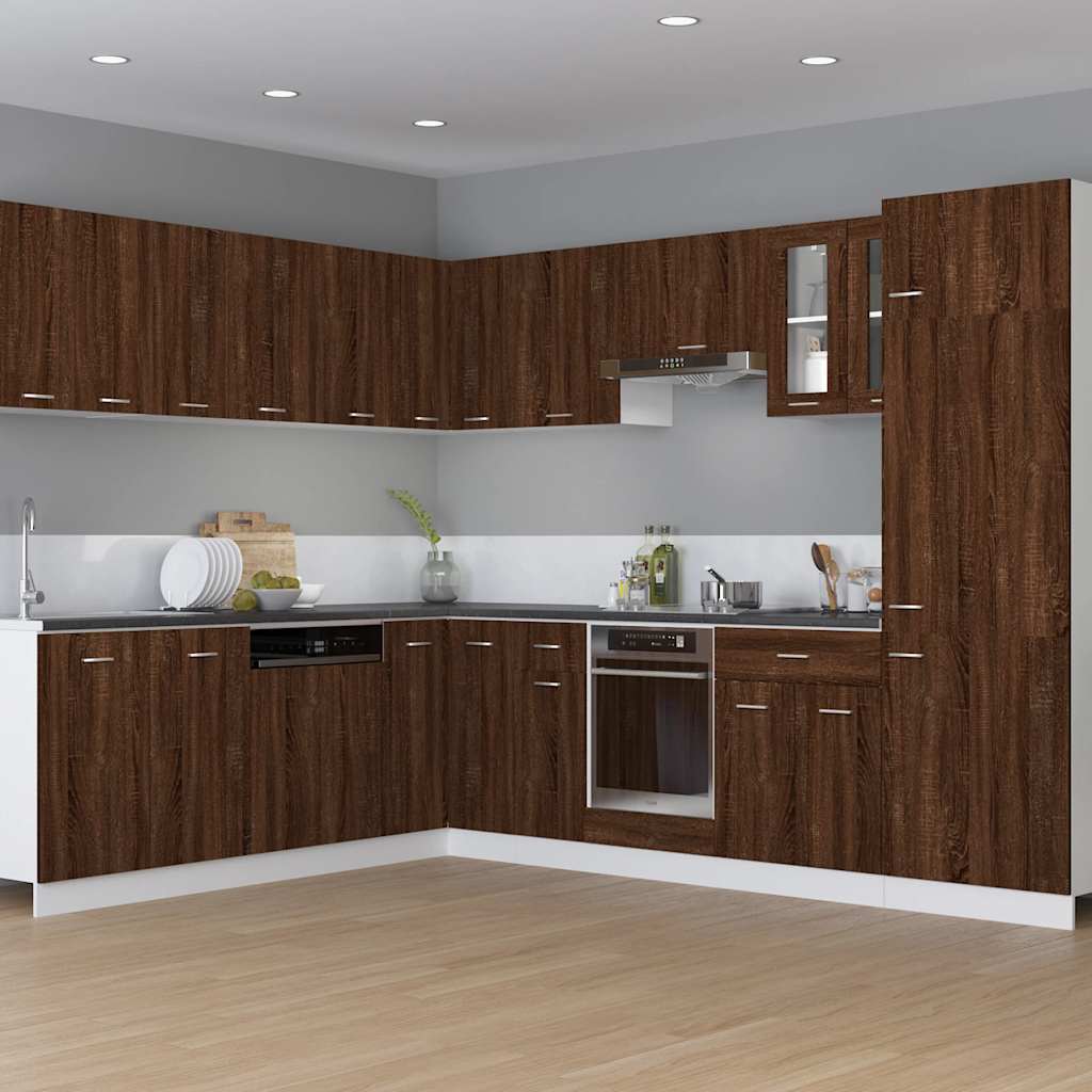 Mobile da Forno â€œRigaâ€ Rovere Marrone 60x46x81,5 cm