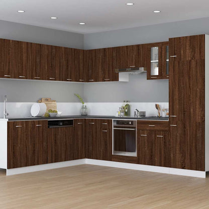Mobile da Forno â€œRigaâ€ Rovere Marrone 60x46x81,5 cm