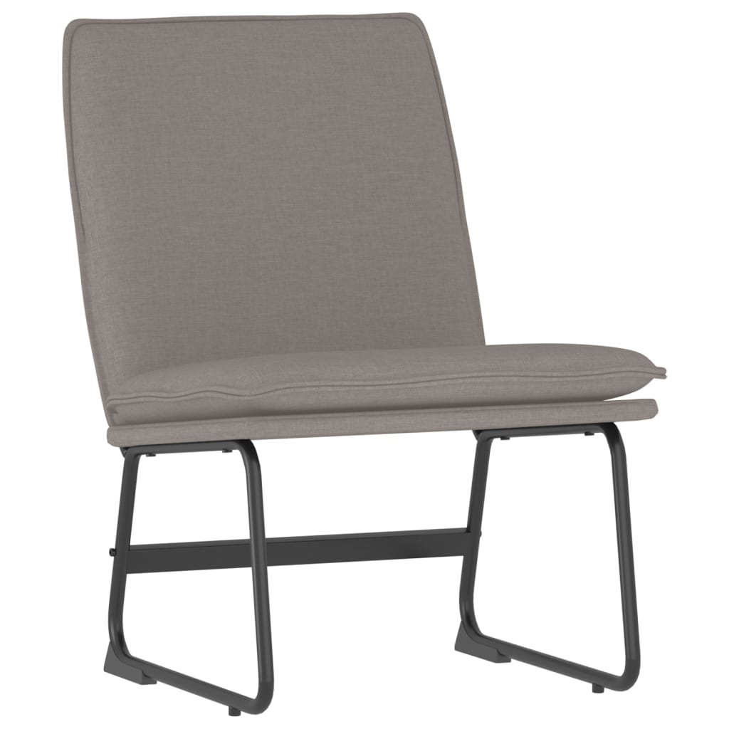 Sedia Lounge Tortora 52x75x76 cm in Tessuto