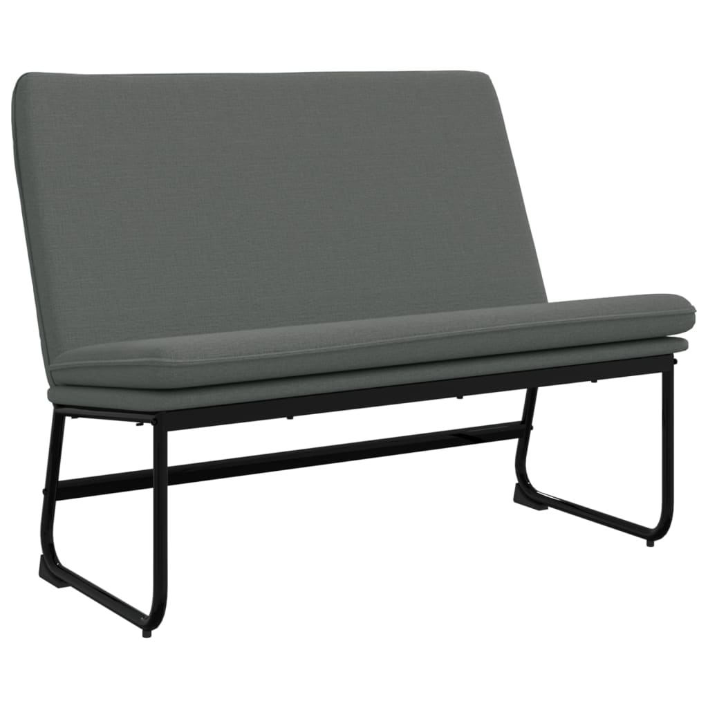 Panca Grigio Scuro 100x75x76 cm in Tessuto