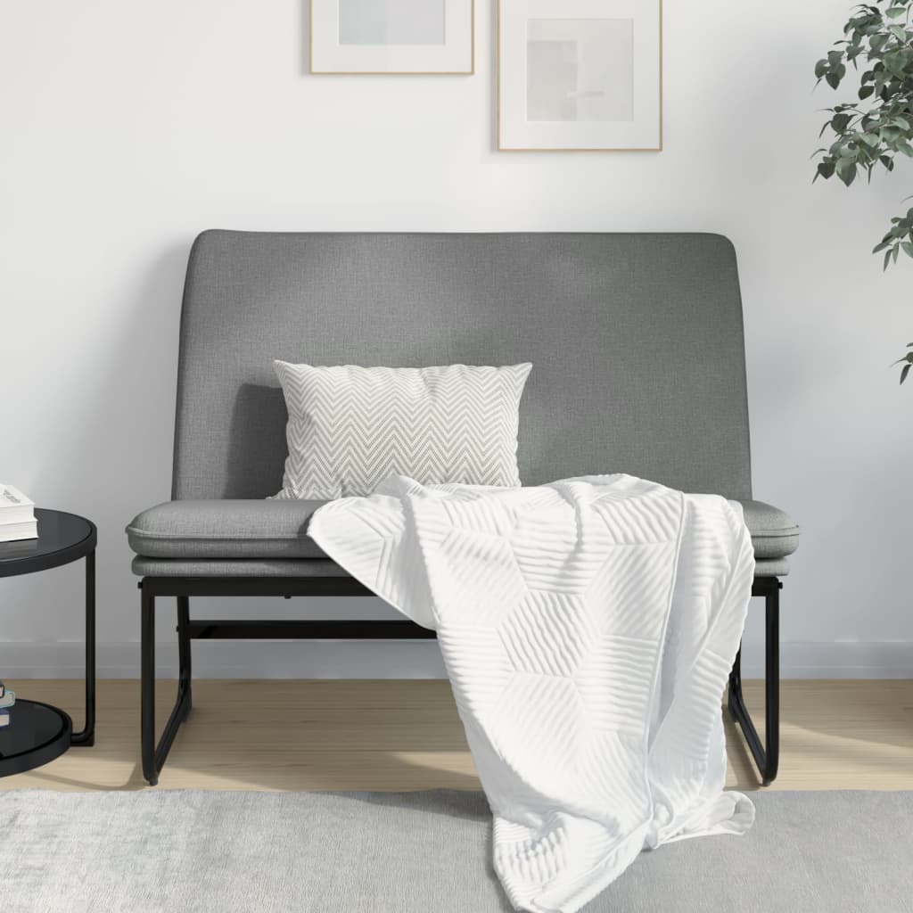 Panca Grigio Scuro 100x75x76 cm in Tessuto