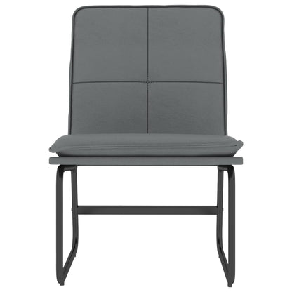 Sedia Lounge Grigia 54x75x76 cm in Similpelle
