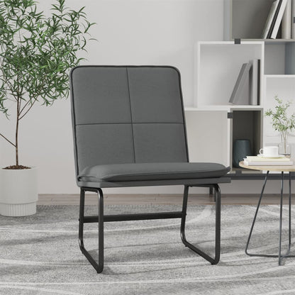 Sedia Lounge Grigia 54x75x76 cm in Similpelle