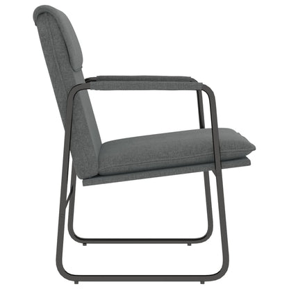 Sedia Lounge Grigio Scuro 55x64x80 cm in Tessuto