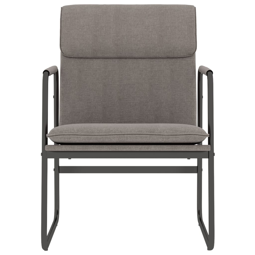 Sedia Lounge Tortora 55x64x80 cm in Tessuto