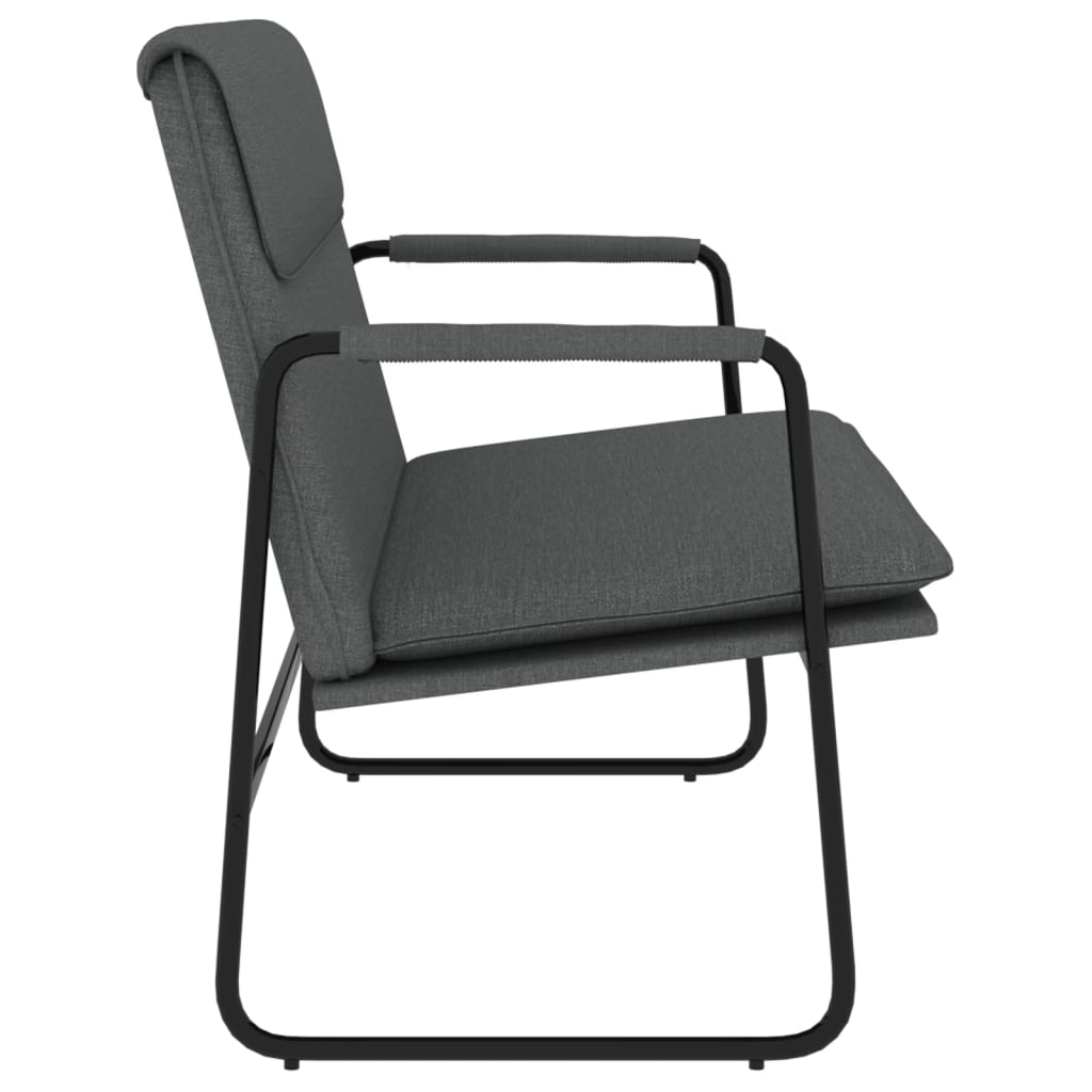 Panca Grigio Scuro 100x64x80 cm in Tessuto