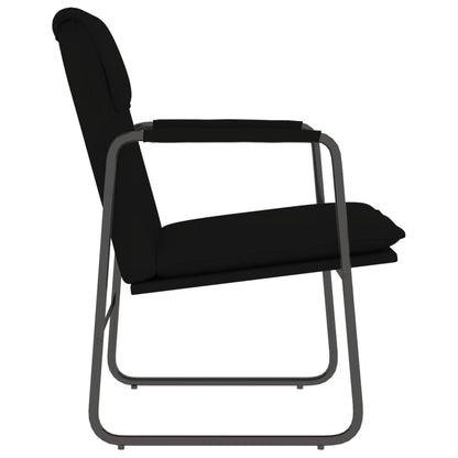 Sedia Lounge Nera 55x64x80 cm in Similpelle