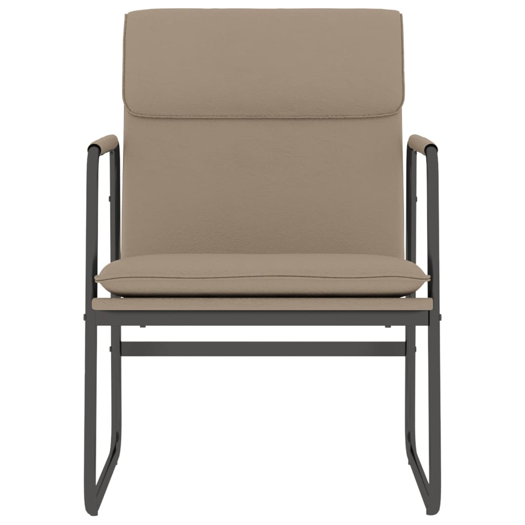 Sedia Lounge Cappuccino 55x64x80 cm in Similpelle