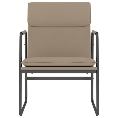 Sedia Lounge Cappuccino 55x64x80 cm in Similpelle
