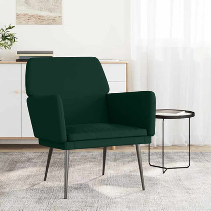 Poltrona Verde Scuro 62x79x79 cm Velluto