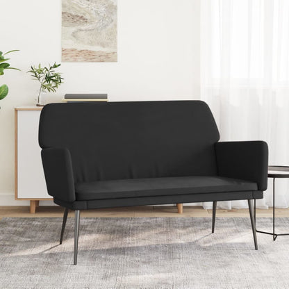 Panca Nera 108x79x79 cm in Velluto