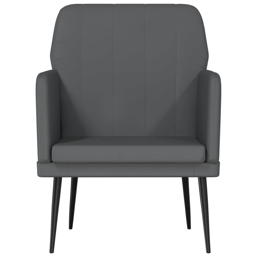 Poltrona Grigio 61x78x80 cm Similpelle