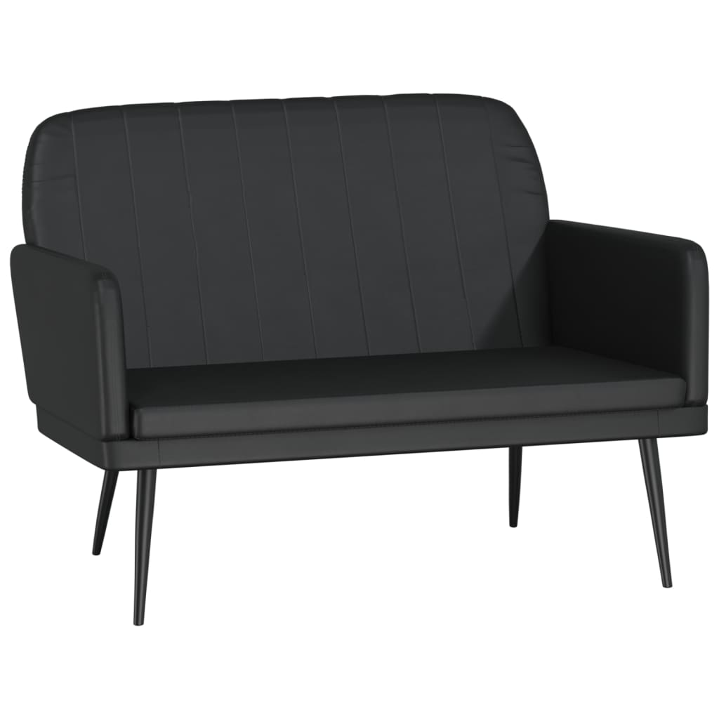 Panca Nera 107x80x81 cm in Similpelle